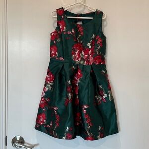 Floral Holiday Dress Sleeveless Girls 8-10